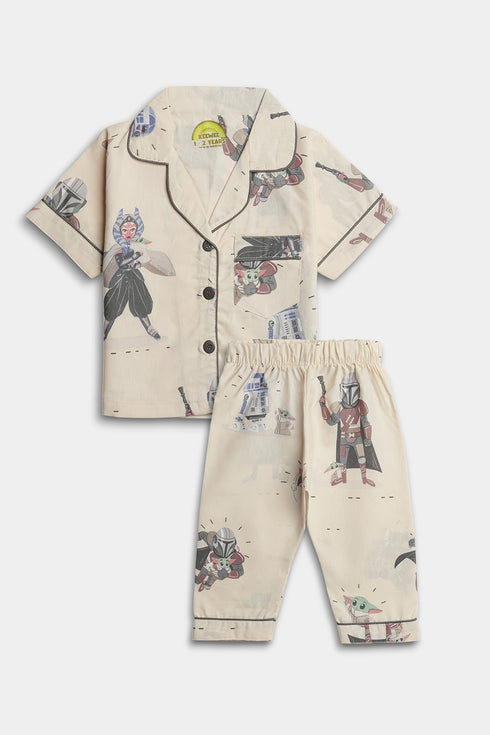 Printed Starwars Nightsuit - Skin