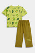 Printed Avocado Nightsuit - Green