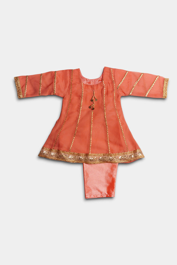 Chiffon 2 Piece - Peach