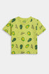 Printed Avocado Nightsuit - Green
