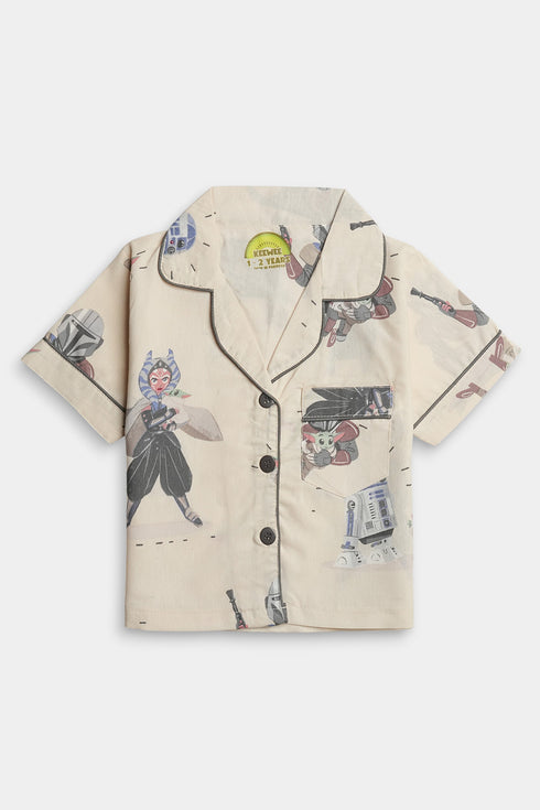 Printed Starwars Nightsuit - Skin
