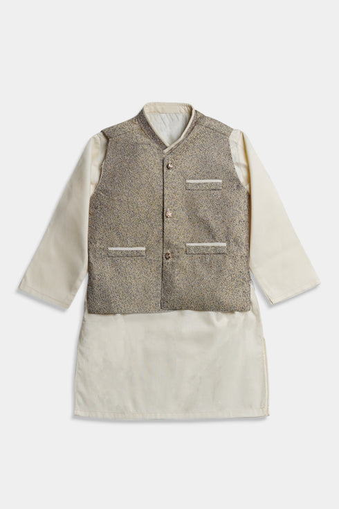 Printed Shalwaar kameez - Cream