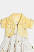 Printed Bee Frock - White