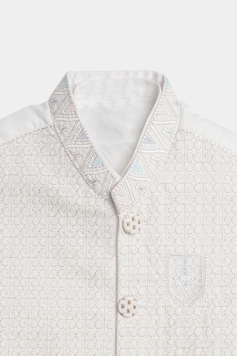 Embroidered Shalwaar kameez - White