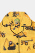 Printed Truck Nightsuit - Yellow