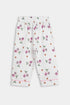 Printed Cherry Heart - White