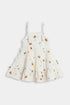 Printed Bee Frock - White