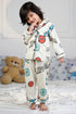 Printed Spiderman Nightsuit - Beige