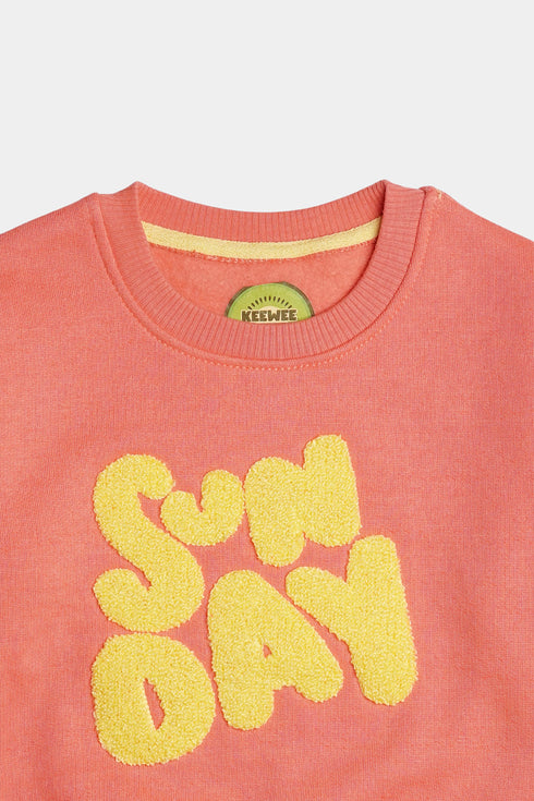 Printed Sunday Tracksuit - Peach