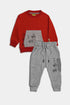 Printed Graffiti Tracksuit - Red
