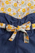 Printed Floral Jumpsuit - Yellow