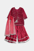 Embroidered Sequins Sharara Chiffon 3 Piece - Magenta