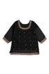 Pearl Gharara Chiffon 3 Piece - Black