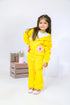 Printed Flowers 3-Piece Tracksuit - Yellow