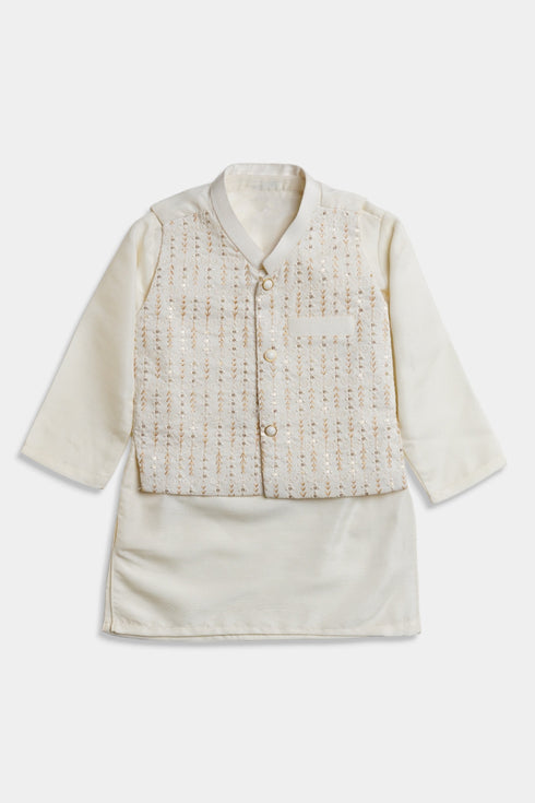 Embroidered Shalwaar kameez - Cream