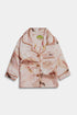 Printed Swan Nightsuit - Peach