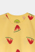 Printed Watermelon Nightsuit - Yellow