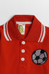 Embroidered Soccer Polo Set - Red