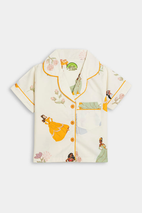 Printed Princess Heart - Yellow