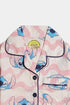 Printed Stitch Nightsuit - Pink