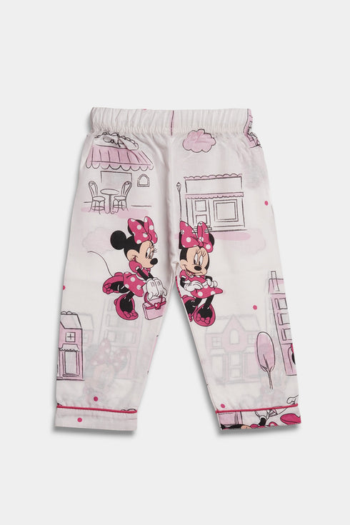 Printed Minnie Nightsuit - Pink