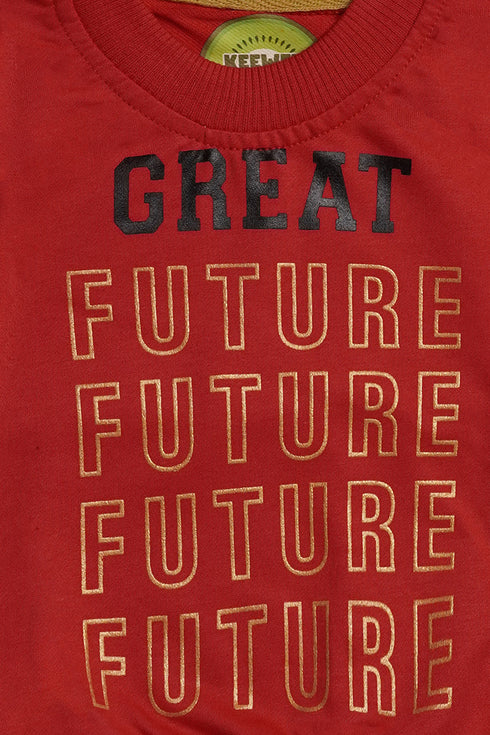 Printed Future Tracksuit - Red