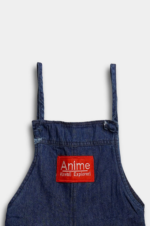 Printed Anime Romper - White