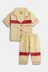 Printed Heart Nightsuit - Yellow