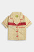 Printed Heart Nightsuit - Yellow