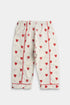 Printed Heart Nightsuit - White