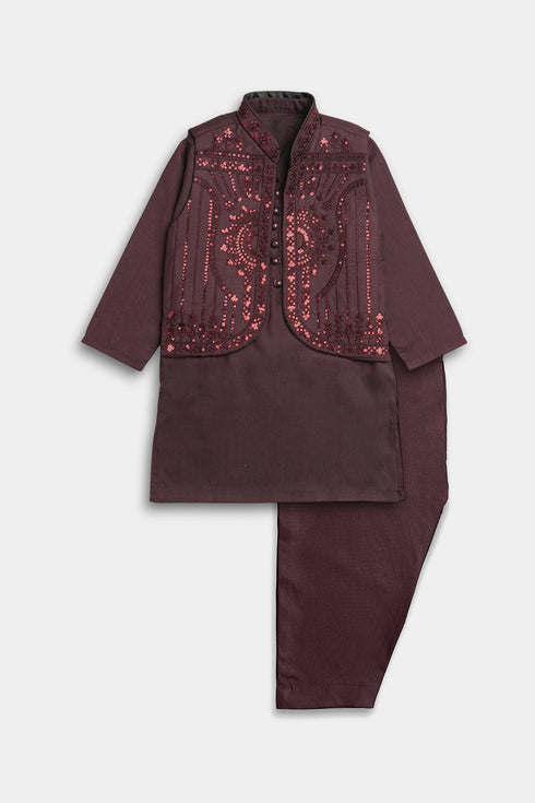 Sequins Shalwaar kameez - Purple