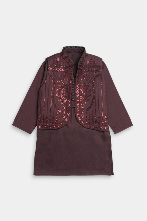 Sequins Shalwaar kameez - Purple