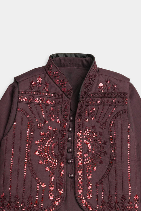 Sequins Shalwaar kameez - Purple