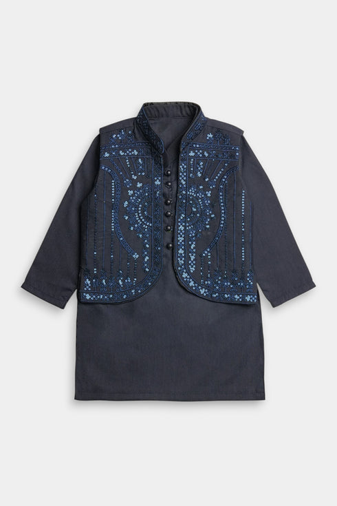 Sequins Shalwaar kameez - Blue