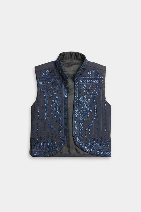 Sequins Shalwaar kameez - Blue
