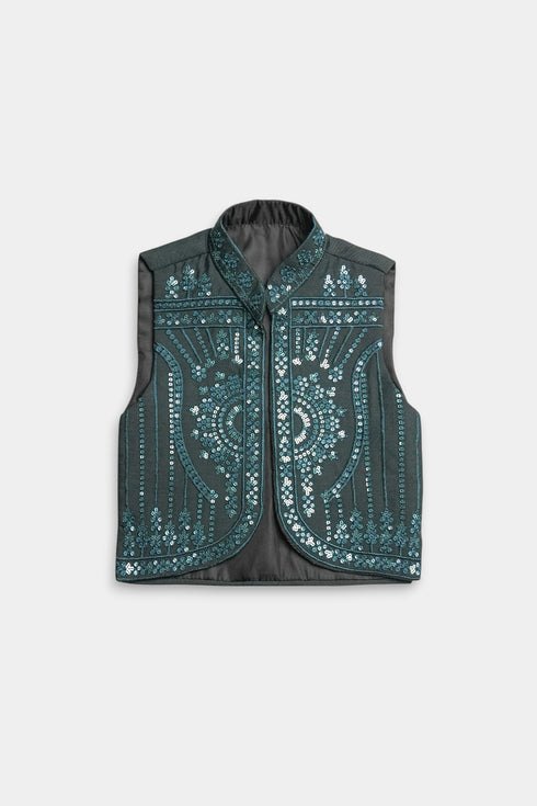 Sequins Shalwaar kameez - Sea Green