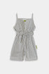 Cotton Lines Jumpsuit - Black