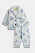 Printed Stitch Nightsuit - Light Blue