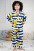 Printed Pikachu Nightsuit - White
