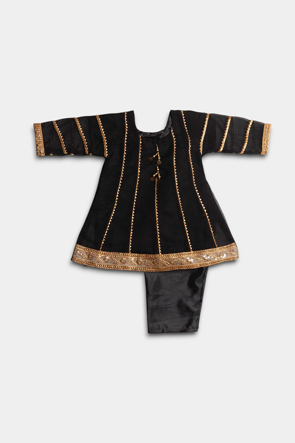 Chiffon 2 Piece - Black