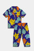 Printed Pokemon Nightsuit - Blue