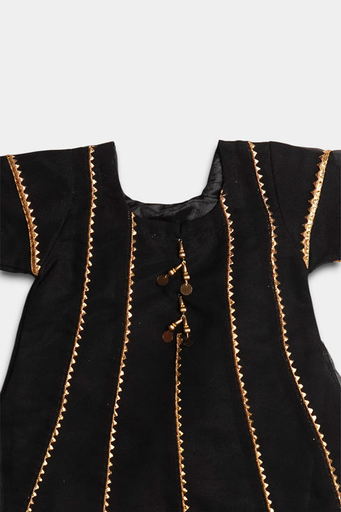 Chiffon 2 Piece - Black