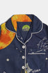 Printed Planets Nightsuit - Blue