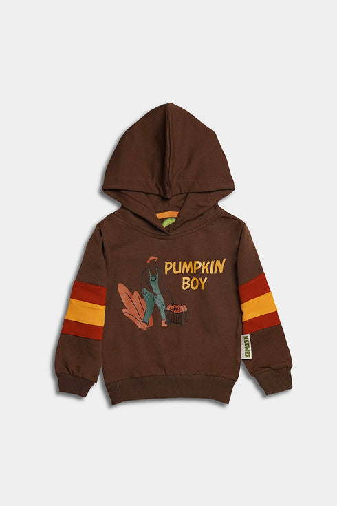 Pumpkin Boy Tracksuit - Brown