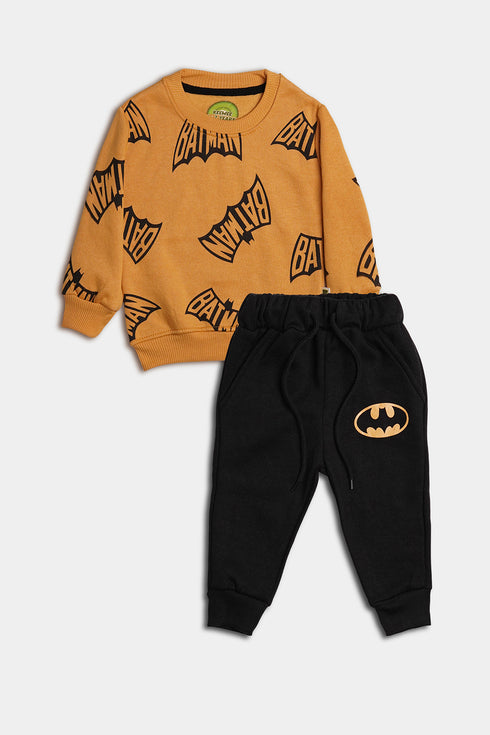 Printed Batman Tracksuit - Yellow