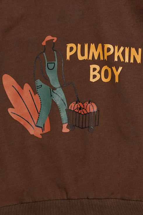 Pumpkin Boy Tracksuit - Brown