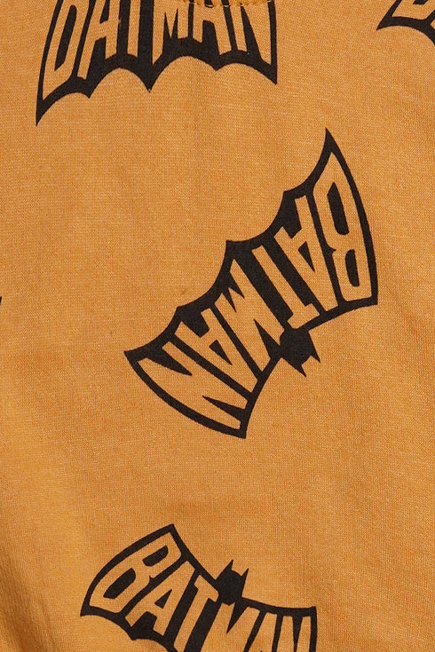 Printed Batman Tracksuit - Yellow