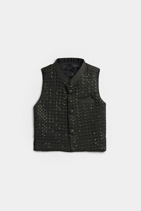 Embroidered Sequin Shalwaar kameez - Green