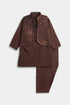 Sequins Shalwaar kameez - Brown