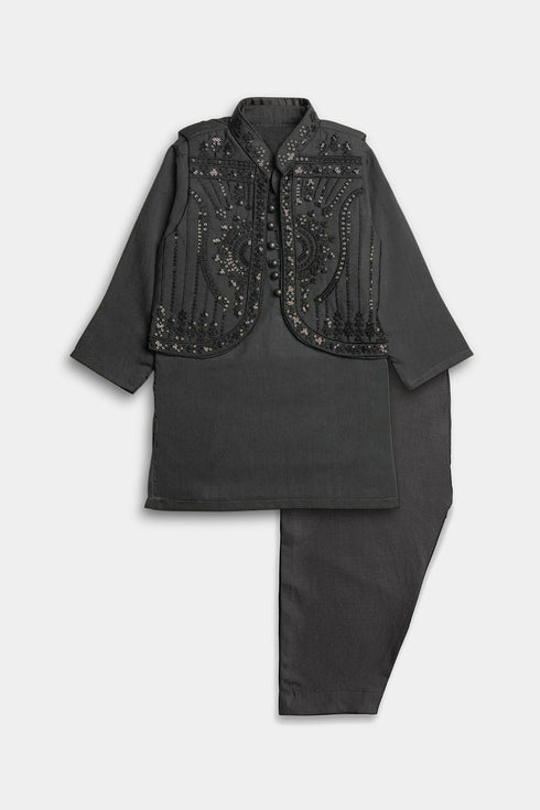 Sequins Shalwaar kameez - Grey